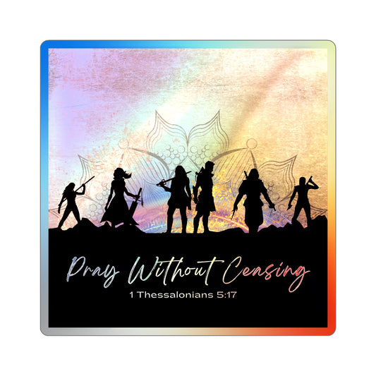 Pray without Ceasing Christian Sticker
