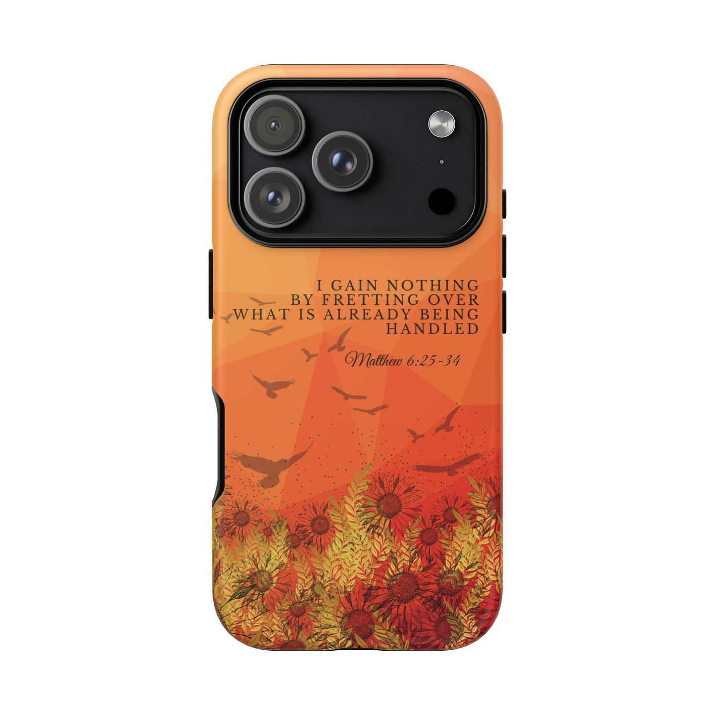 'I Gain Nothing by Fretting' iPhone Cases