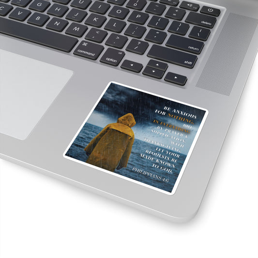 Philippians 4:6 - 'Be Anxious for Nothing' -Sticker