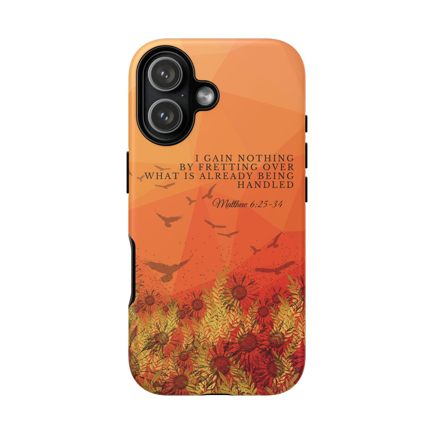'I Gain Nothing by Fretting' iPhone Cases