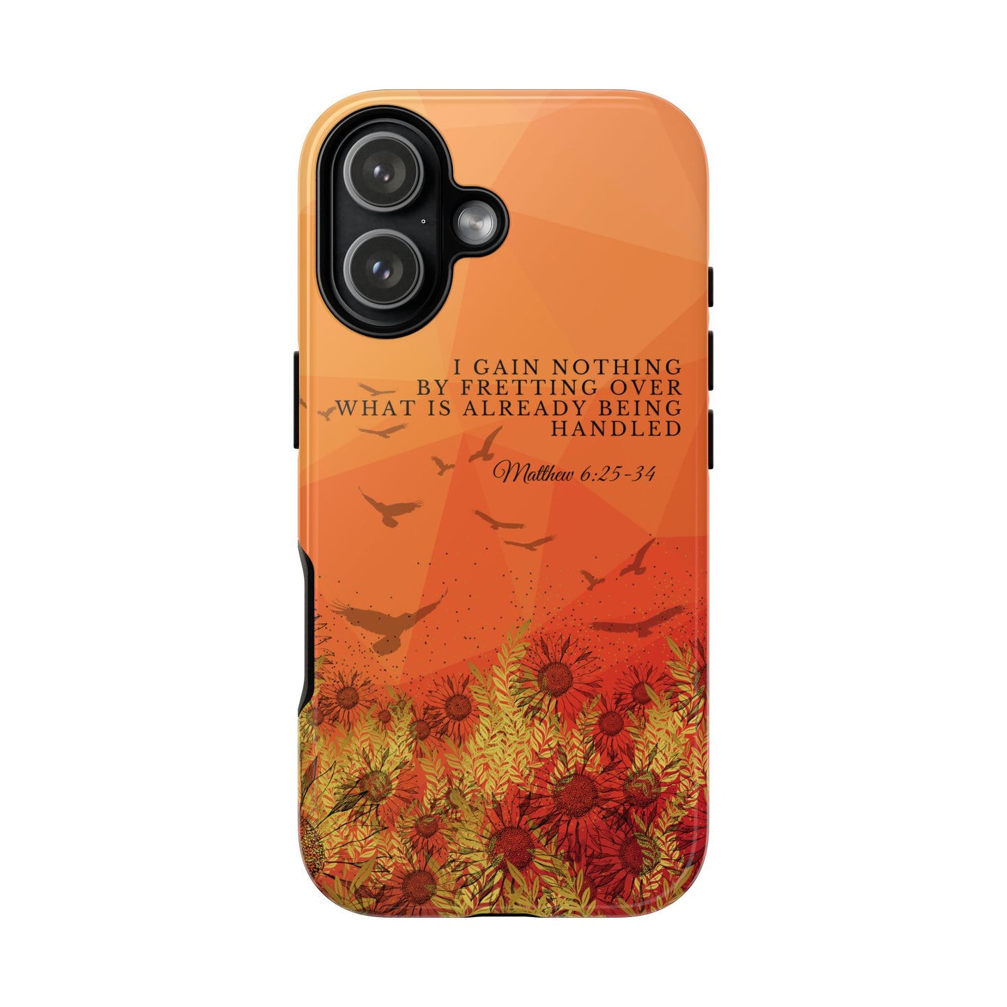 'I Gain Nothing by Fretting' iPhone Cases