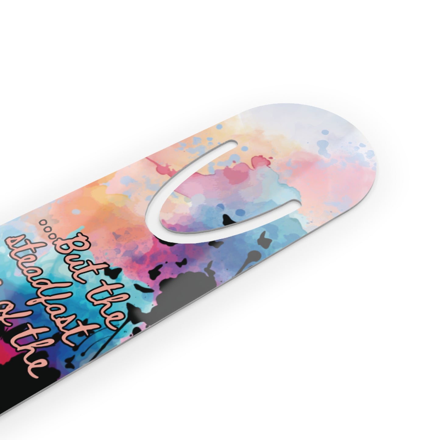 Close up of this faith-based Bible marker Everlasting to Everlasting Christian Bookmark featuring colorful art and scriptural truth.