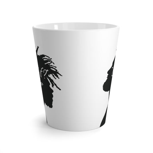 'What if / Even if' Faith Coffee Mug: Man with Short Dreads Side View, No Background