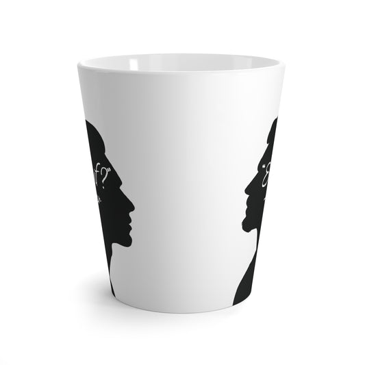 'What if / Even if' Faith Coffee Mug: Man with Short Hair 3 Side View, No Background
