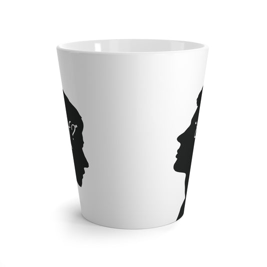 'What if / Even if' Faith Coffee Mug: Young Man 2 Side View, No Background