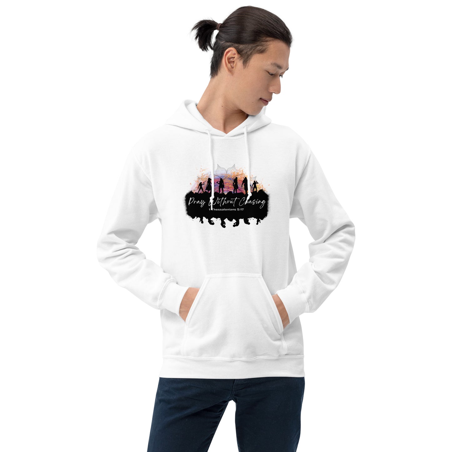 Pray Without Ceasing 1 Thess 5:17 Heavy Blend Hoodie