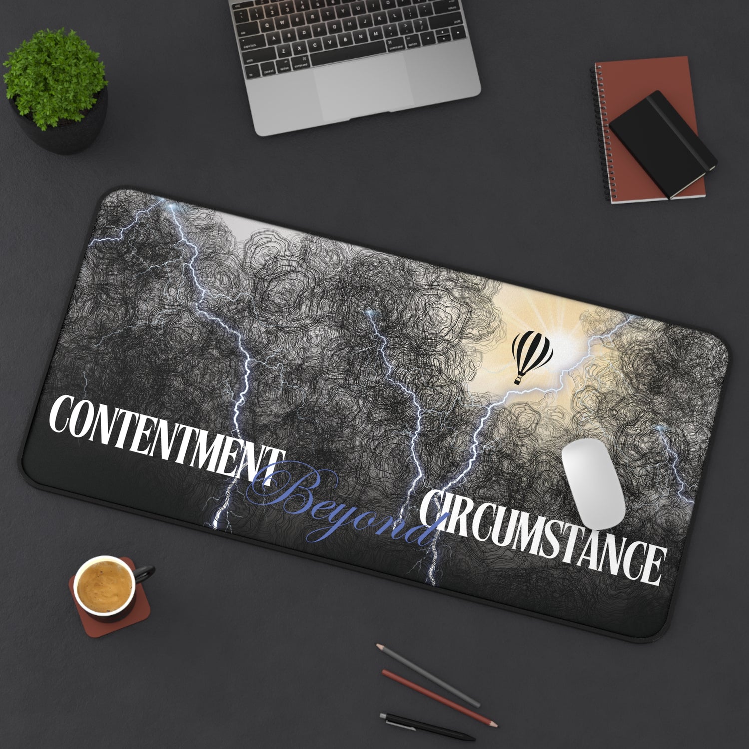 Christian Desk Decor Contentment beyond Circumstance Desk Mat Ex