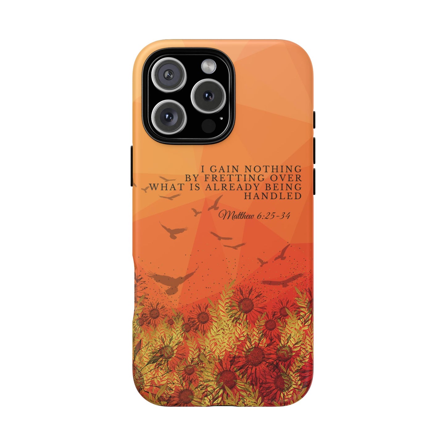 'I Gain Nothing by Fretting' iPhone Cases