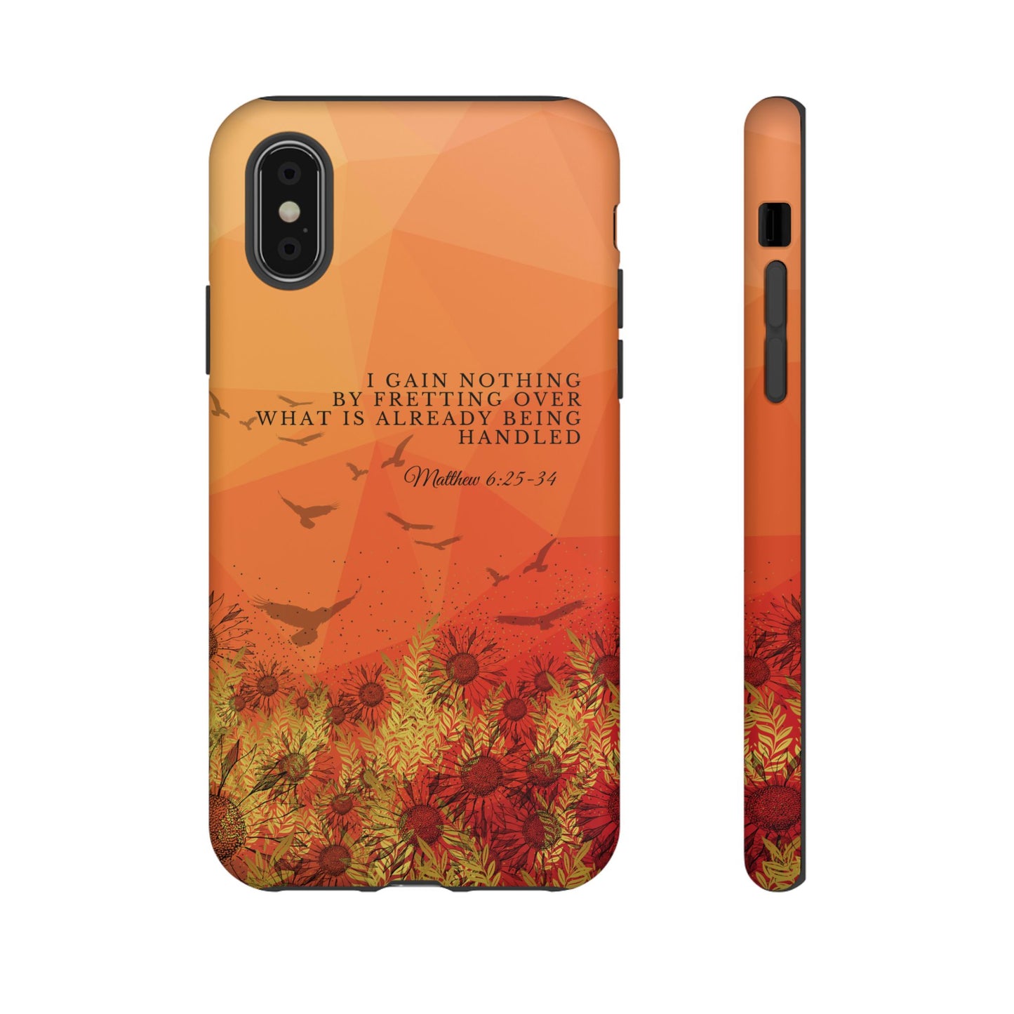 'I Gain Nothing by Fretting' iPhone Cases