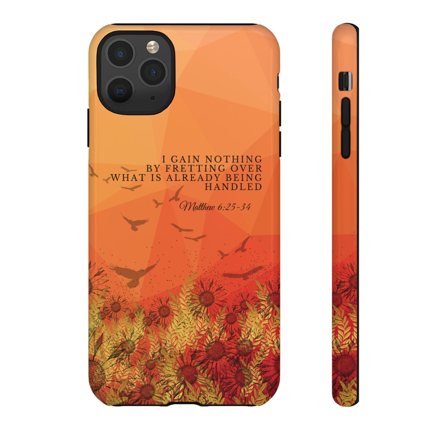 'I Gain Nothing by Fretting' iPhone Cases