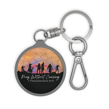 'Pray without Ceasing' Christian Keychain