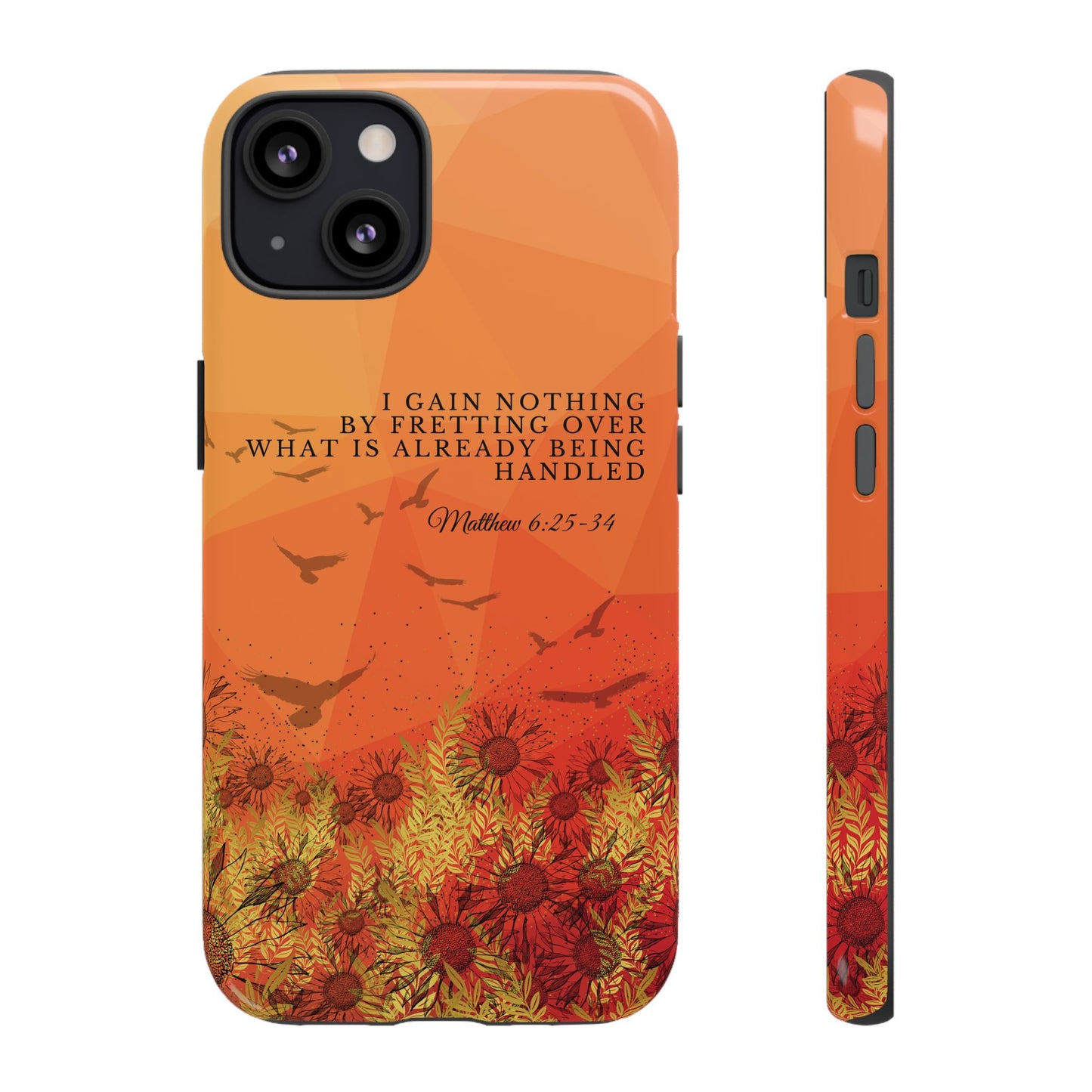 'I Gain Nothing by Fretting' iPhone Cases