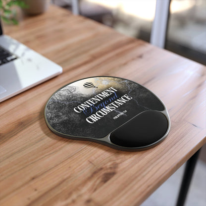 Contentment beyond Circumstance Scripture Mouse Pad