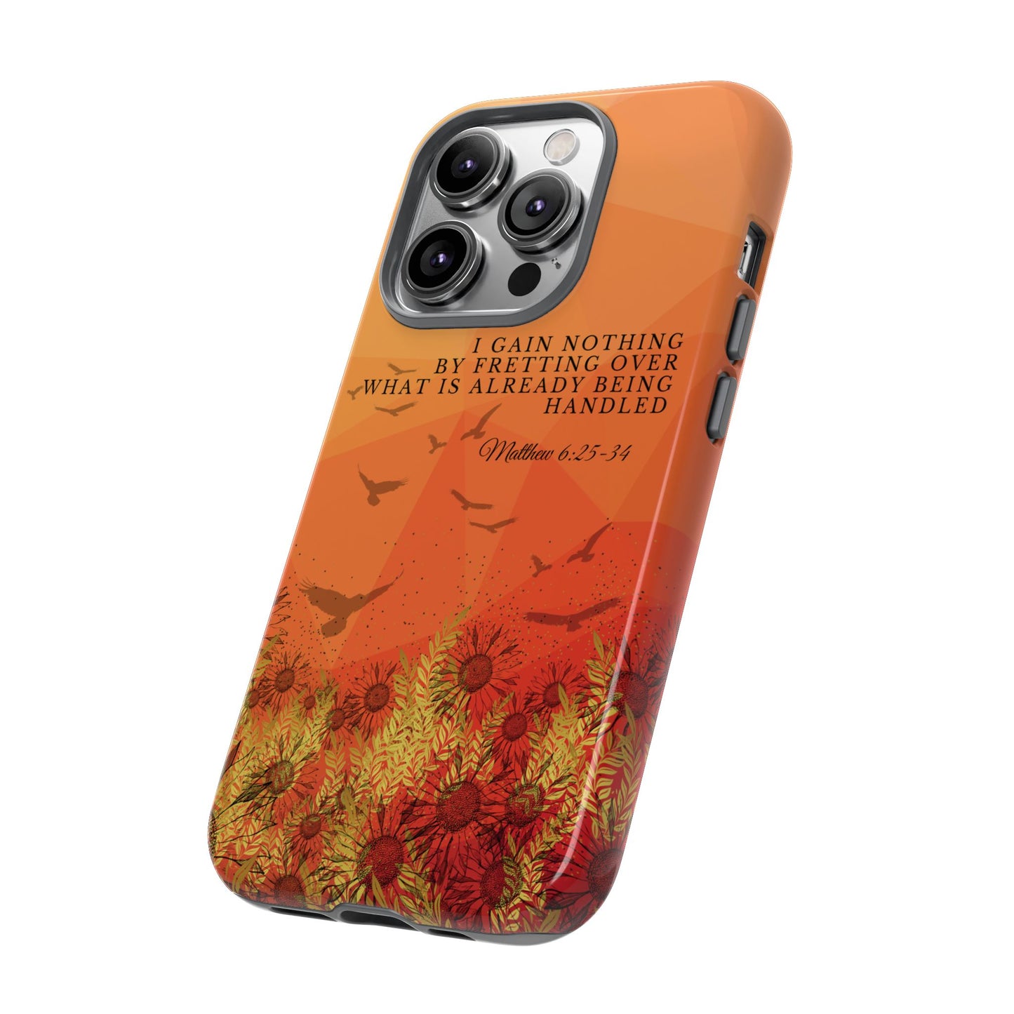 'I Gain Nothing by Fretting' iPhone Cases