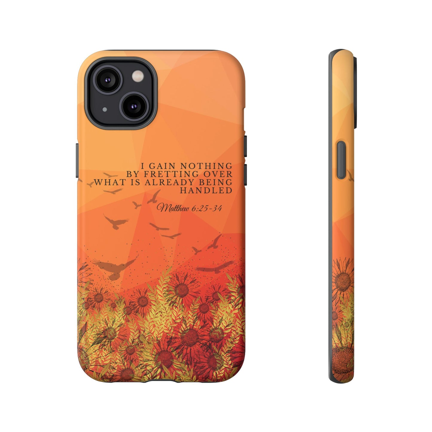 'I Gain Nothing by Fretting' iPhone Cases