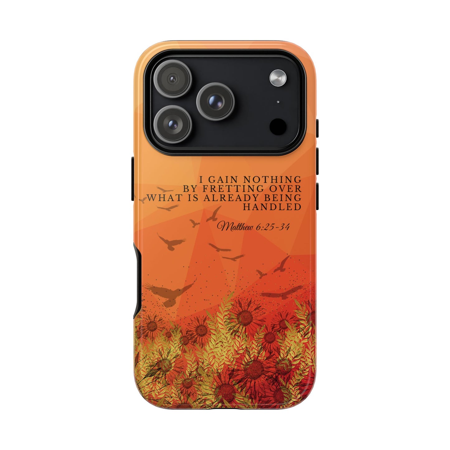 'I Gain Nothing by Fretting' iPhone Cases
