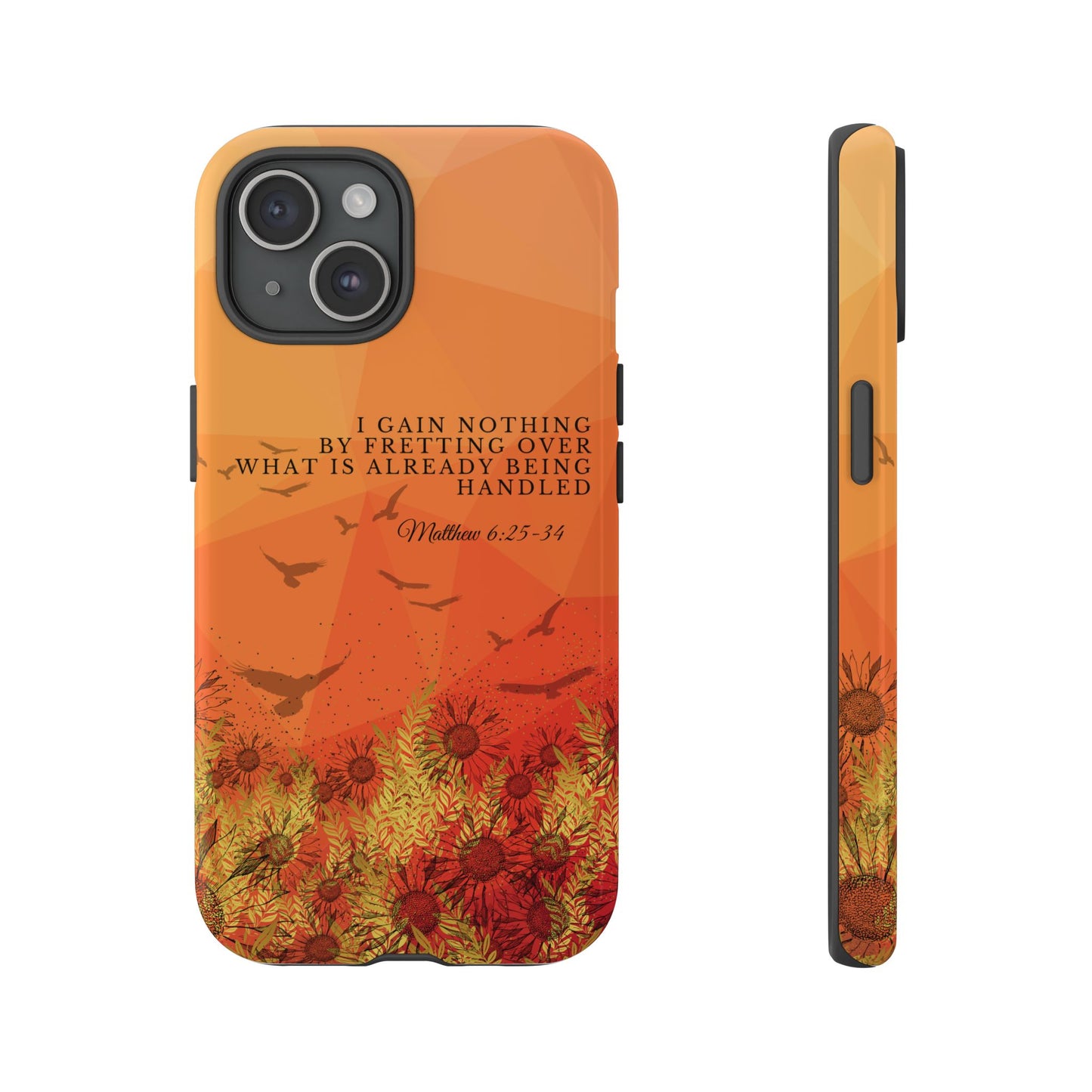 'I Gain Nothing by Fretting' iPhone Cases