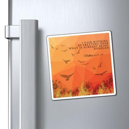 'I Gain Nothing by Fretting' Christian Magnets