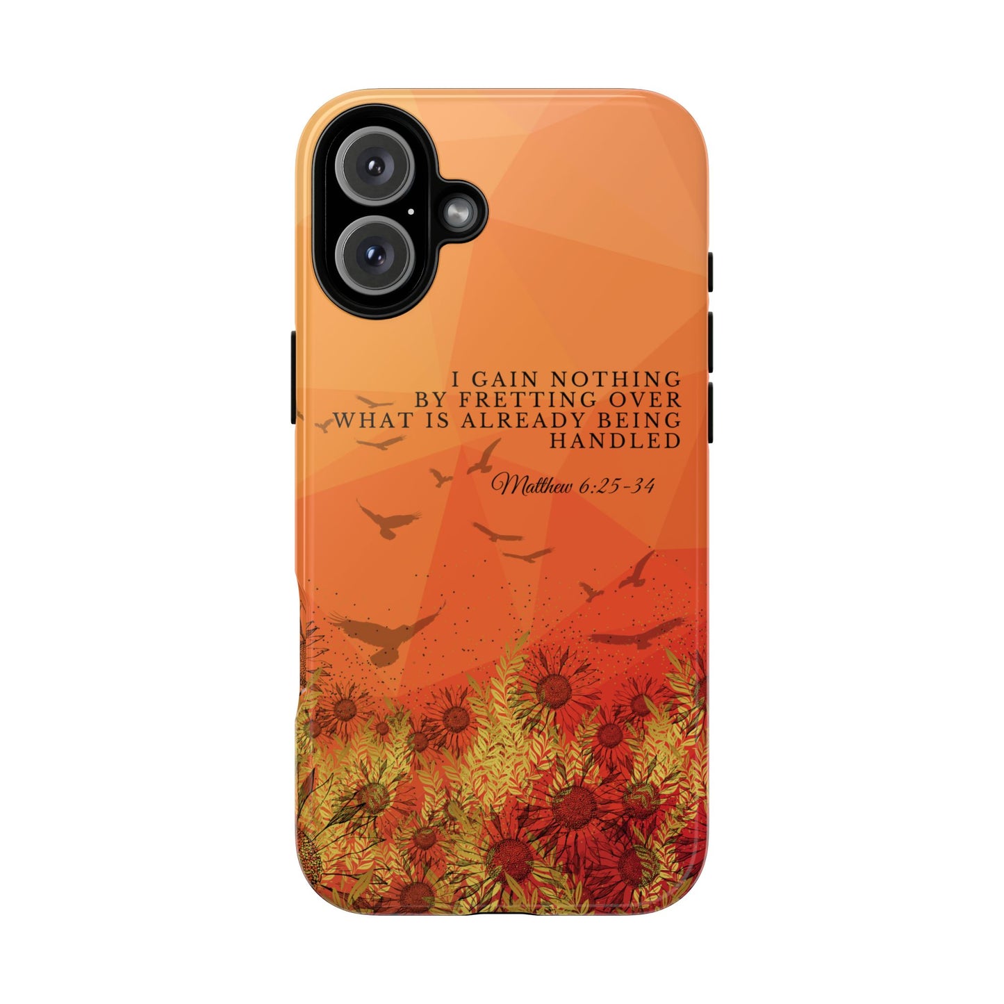 'I Gain Nothing by Fretting' iPhone Cases