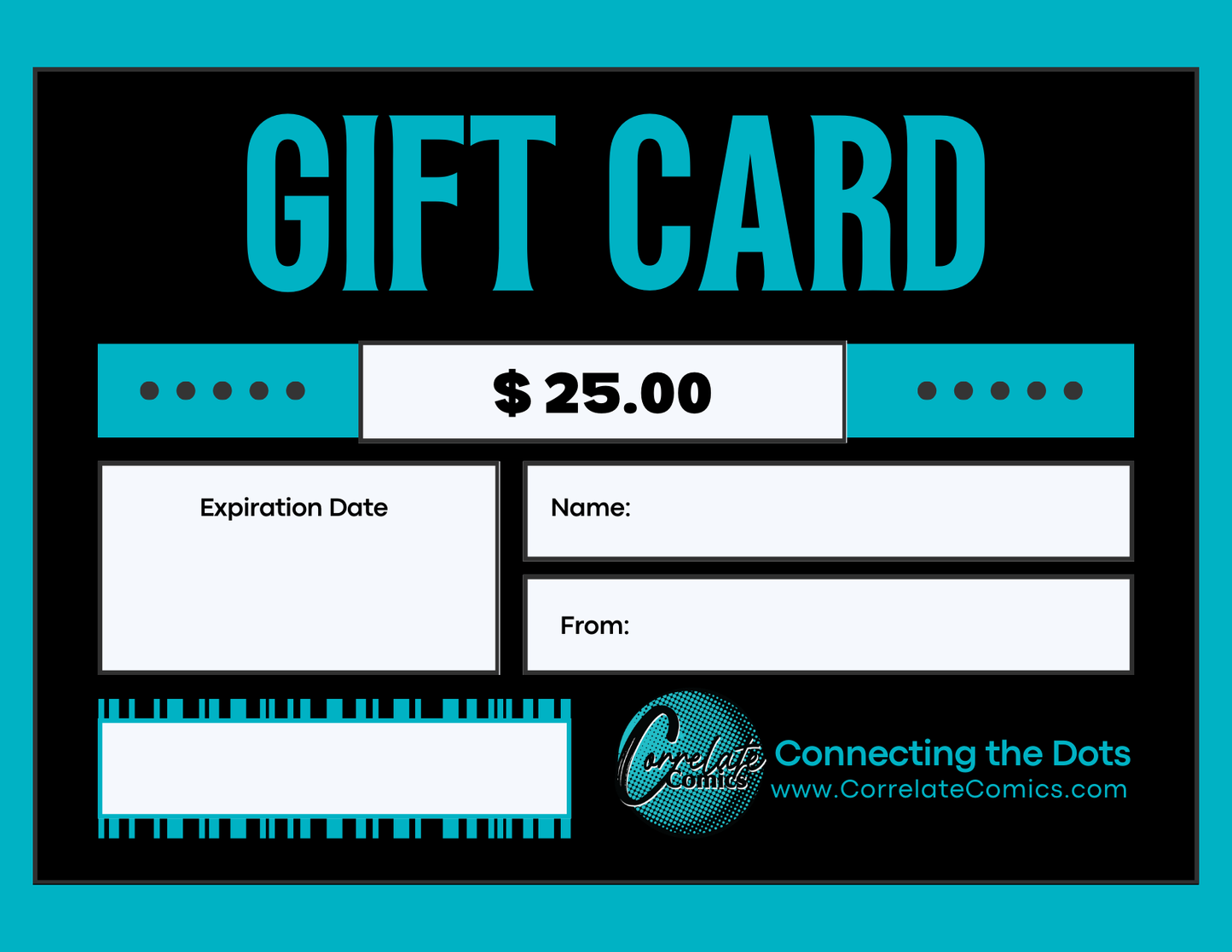 Correlate Comics Gift Card