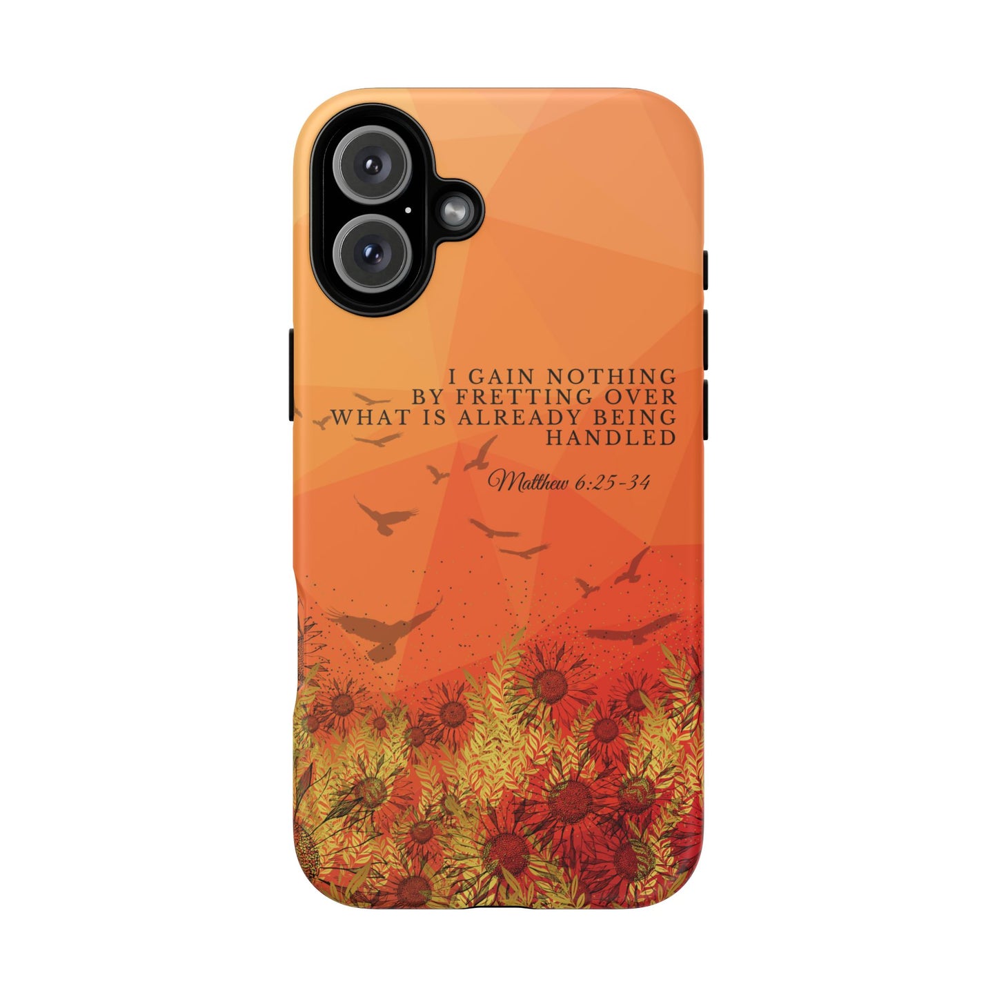 'I Gain Nothing by Fretting' iPhone Cases