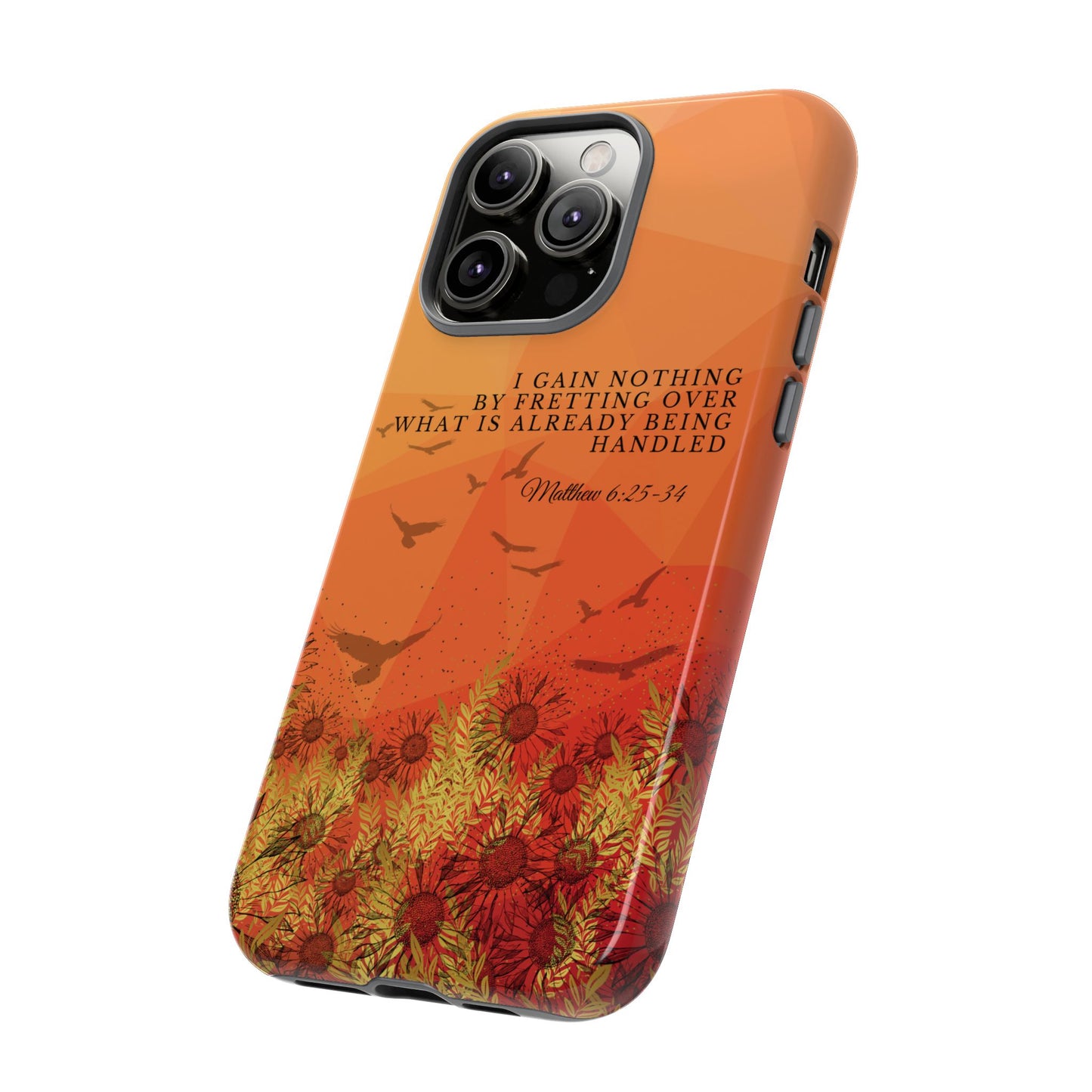 'I Gain Nothing by Fretting' iPhone Cases