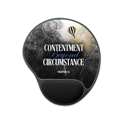 Contentment beyond Circumstance Scripture Mouse Pad