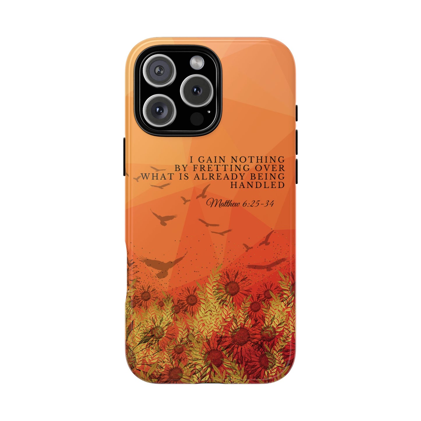 'I Gain Nothing by Fretting' iPhone Cases