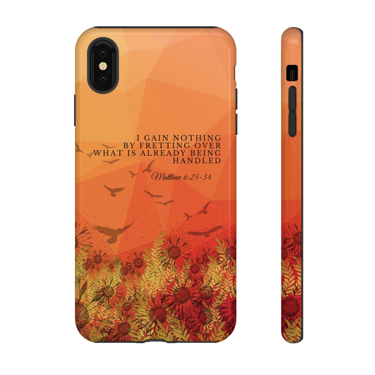 'I Gain Nothing by Fretting' iPhone Cases