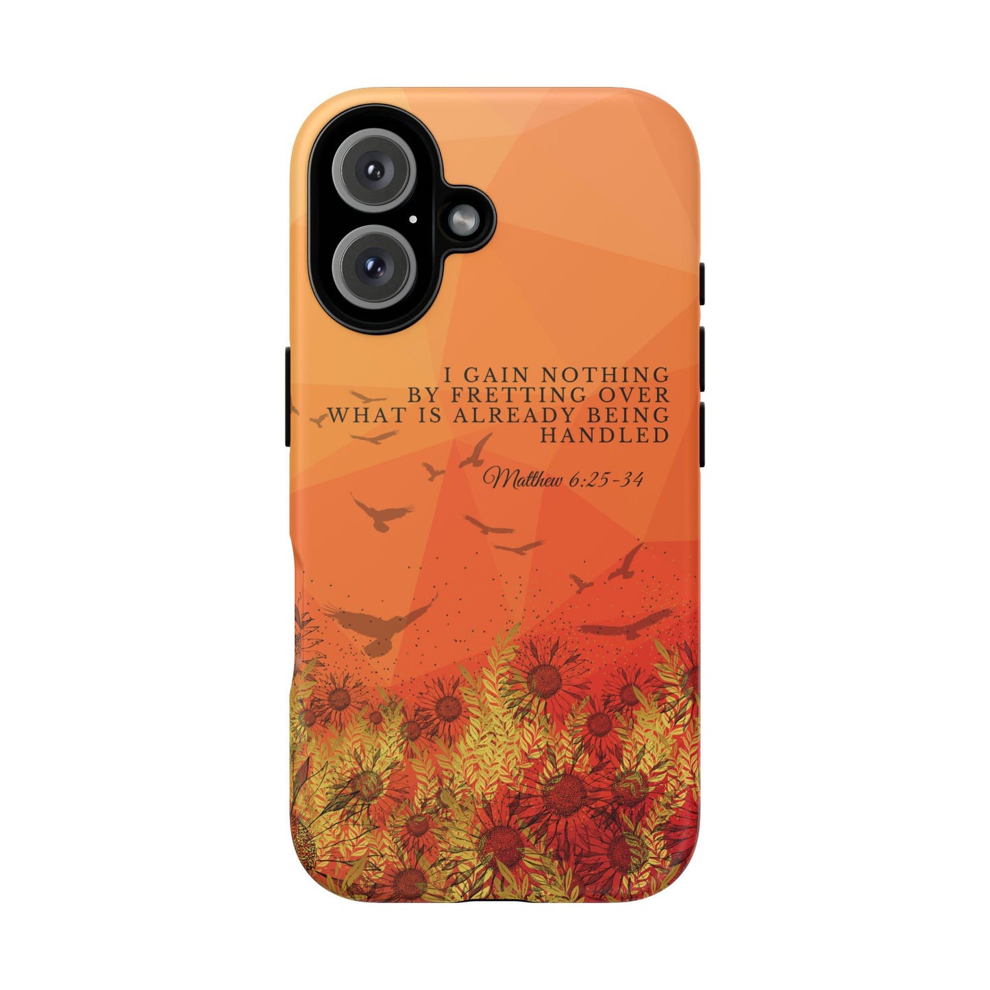 'I Gain Nothing by Fretting' iPhone Cases