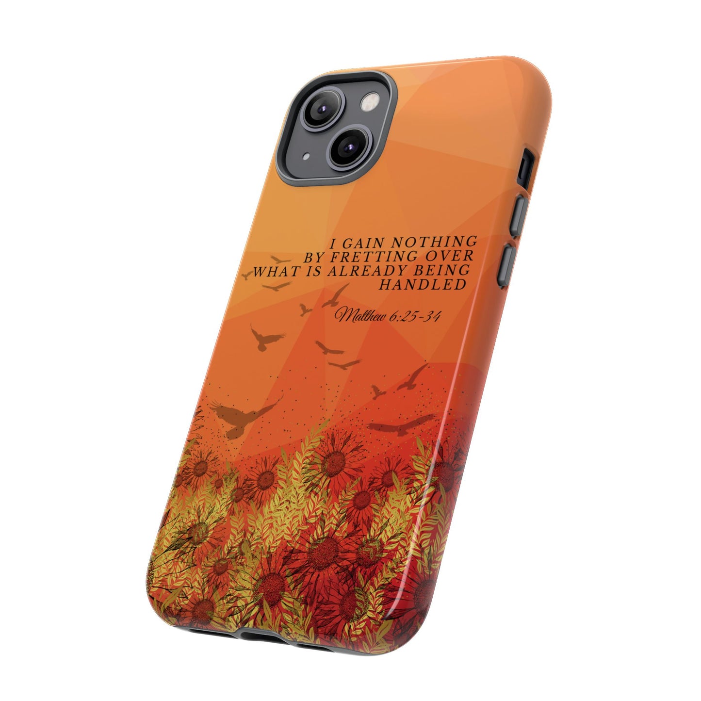 'I Gain Nothing by Fretting' iPhone Cases