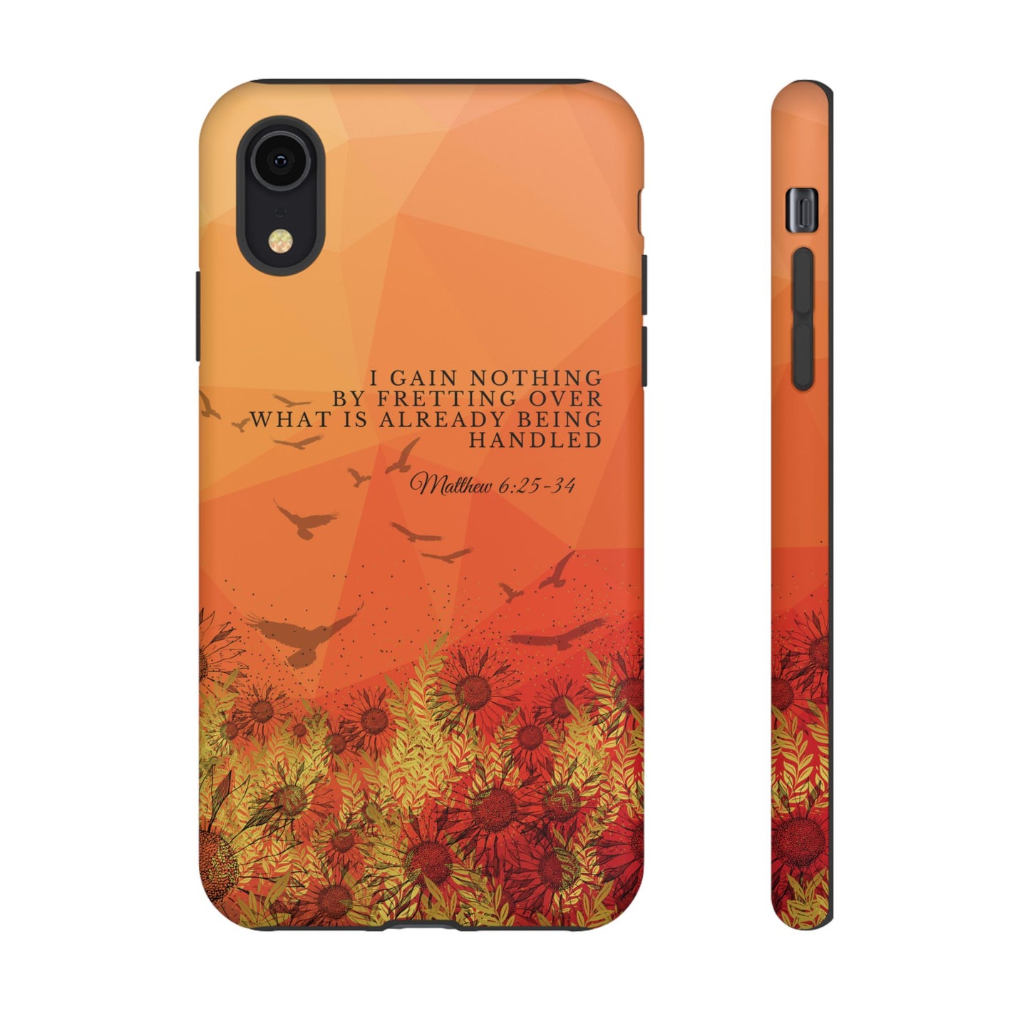 'I Gain Nothing by Fretting' iPhone Cases