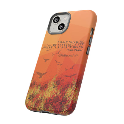 'I Gain Nothing by Fretting' iPhone Cases