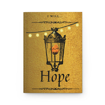 I will Hope...- Hardcover Biblical Affirmations Journal Front Cover, no background