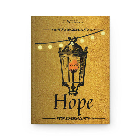 I will Hope...- Hardcover Biblical Affirmations Journal Front Cover, no background