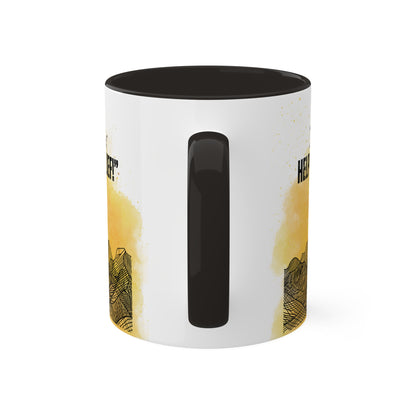 Mark 9: 21-25 - 'I Believe, help my unbelief!' Scripture Coffee Mugs Black interior and handle, Handle view, no background