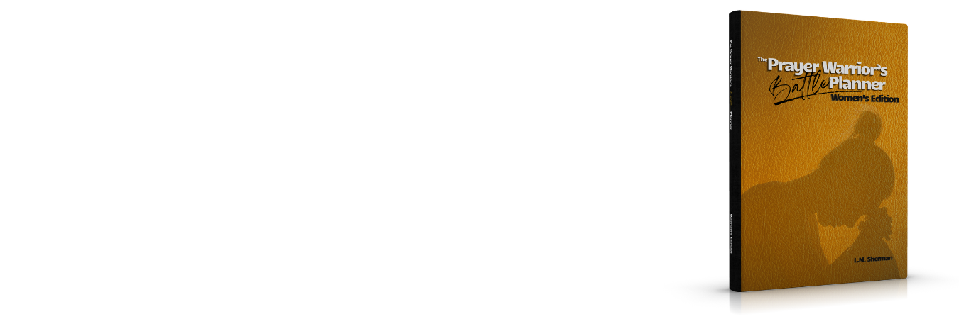 Yellow Gold planner with 'Prayer Warrior's Planner' Women's Edition on a white background