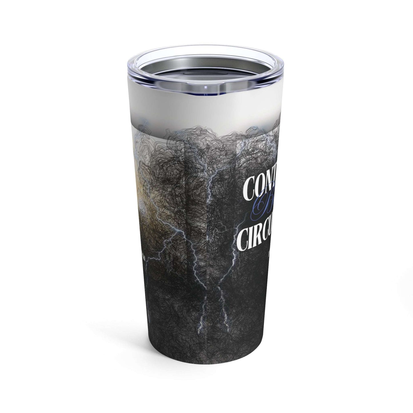 Philippians 4:11 'Contentment beyond Circumstance' Christian insulated tumbler side 2