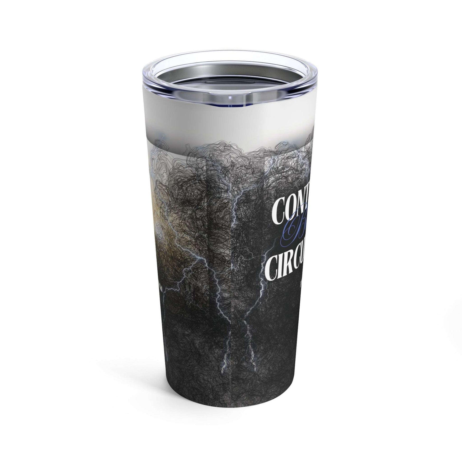 Philippians 4:11 'Contentment beyond Circumstance' Christian insulated tumbler side 2