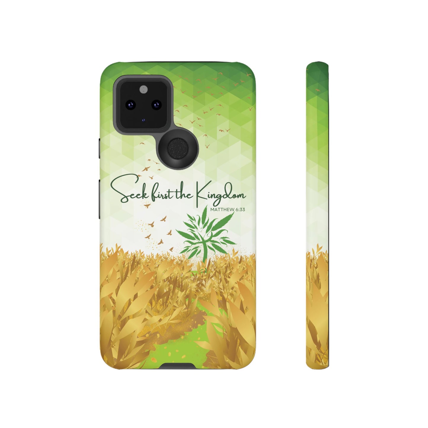 Matt 6 'Seek first the Kingdom' Google Pixel 5 5g Cases_ Matte