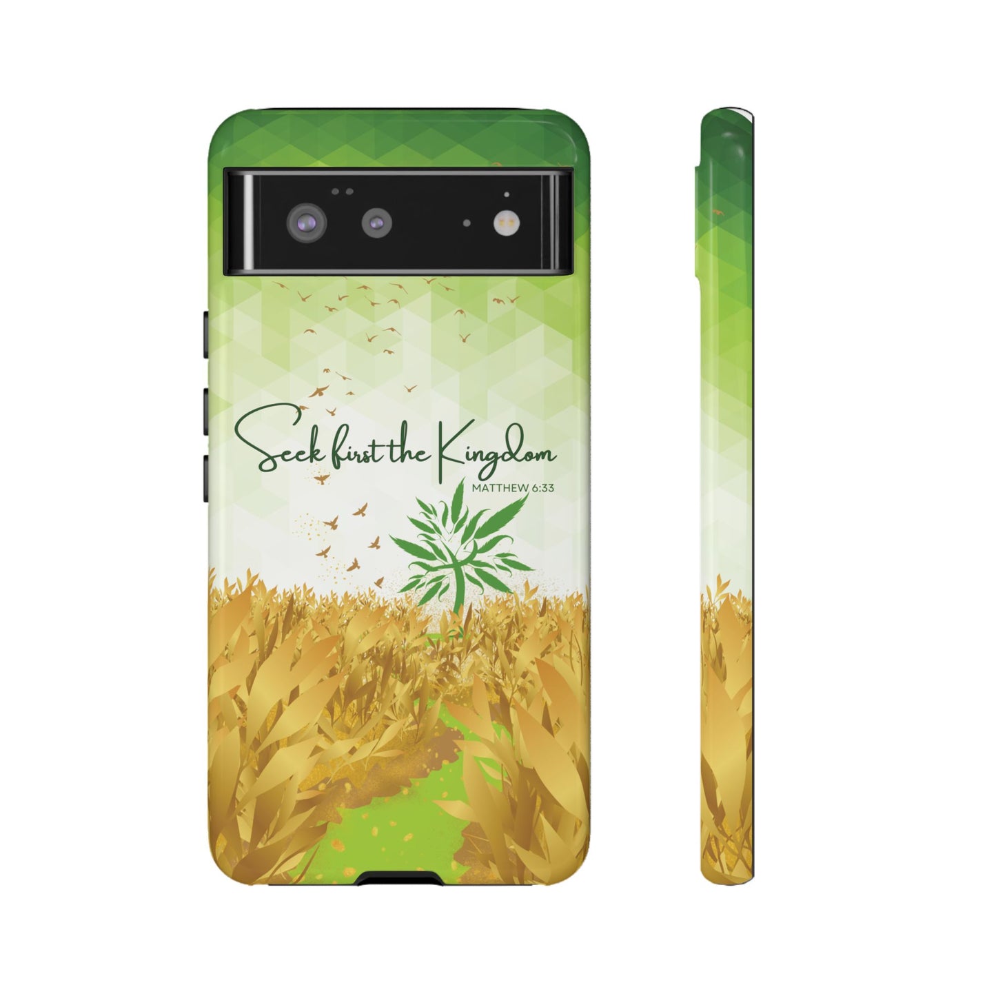 Matt 6 'Seek first the Kingdom' Google Pixel 6 Cases_ Glossy