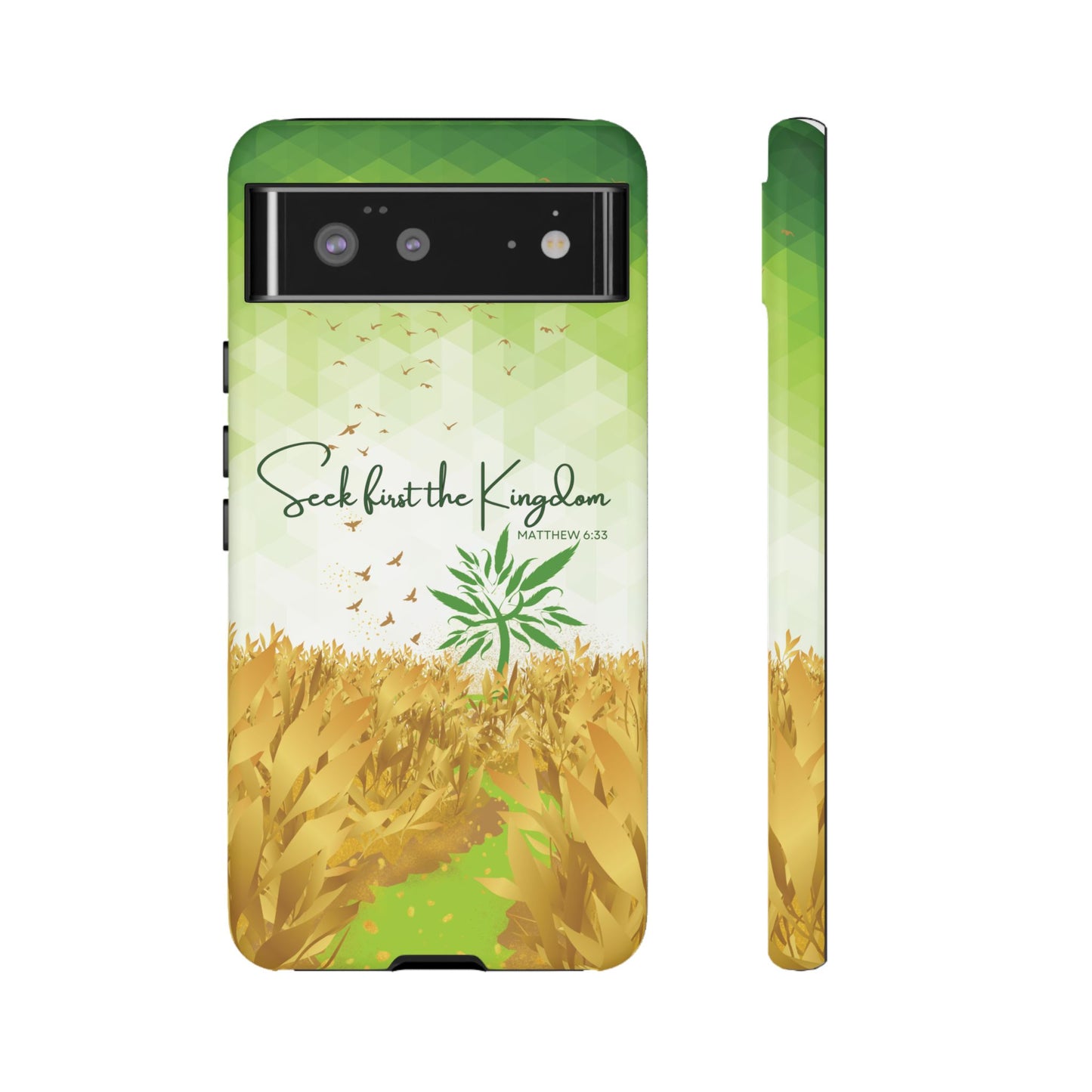 Matt 6 'Seek first the Kingdom' Google Pixel 6 Cases_ Matte