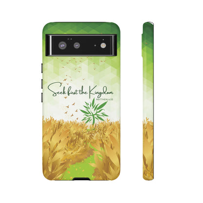 Matt 6 'Seek first the Kingdom' Google Pixel 6 Cases_ Matte