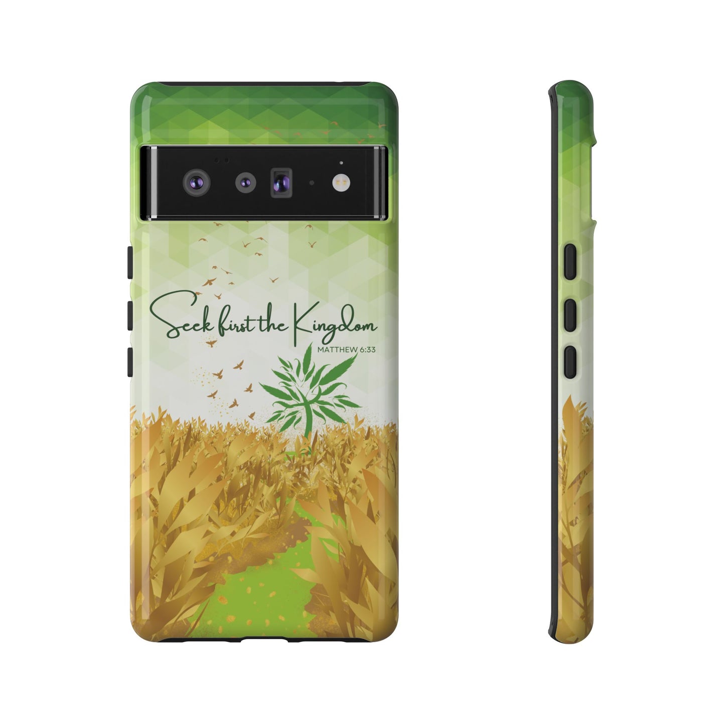 Matt 6 'Seek first the Kingdom' Google Pixel 6 Pro Cases_ Glossy