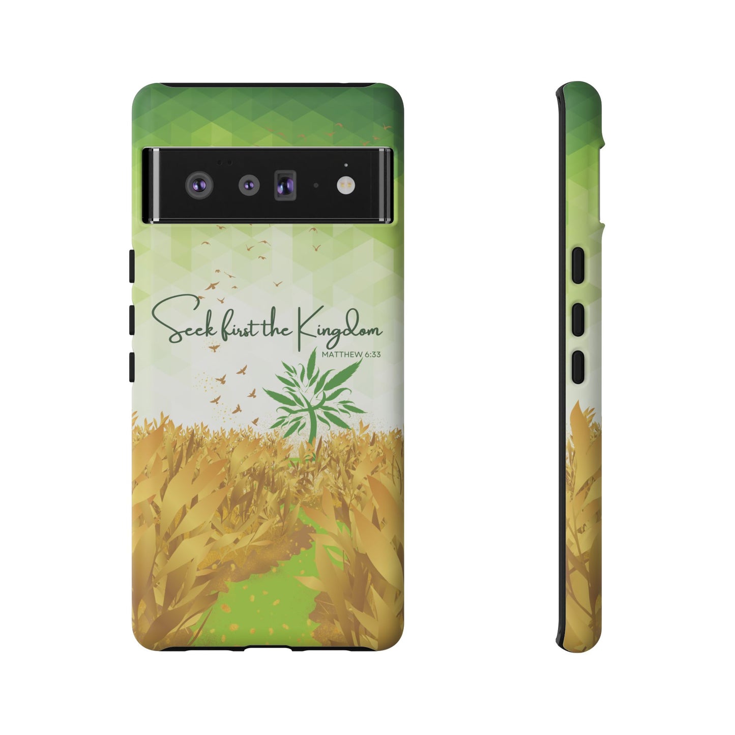 Matt 6 'Seek first the Kingdom' Google Pixel 6 Pro Cases_ Matte