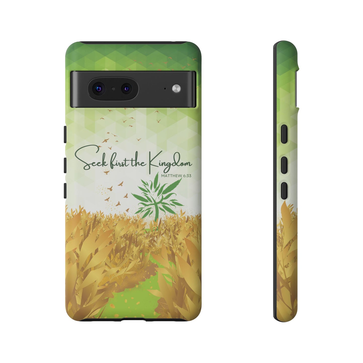 Matt 6 'Seek first the Kingdom' Google Pixel 7 Cases_ Matte