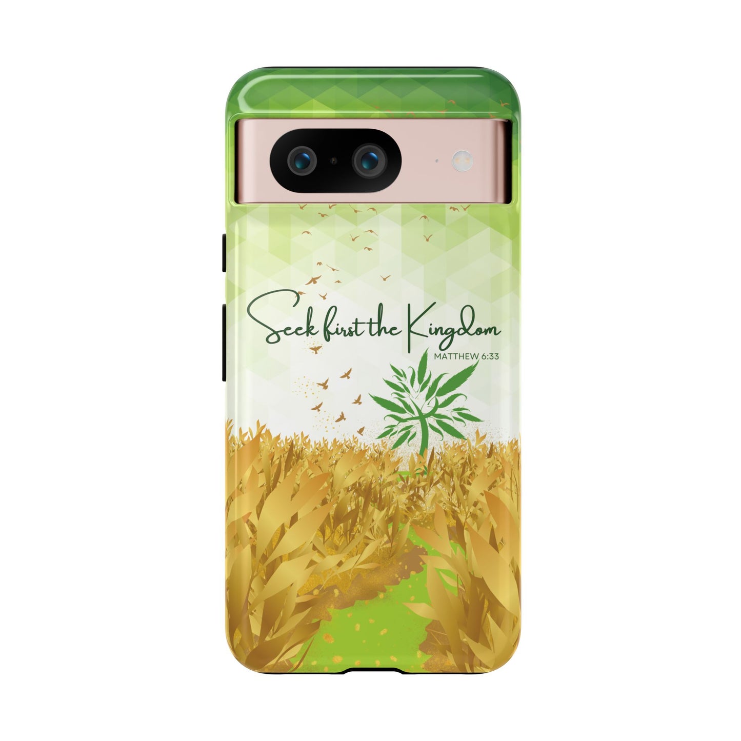Matt 6 'Seek first the Kingdom' Google Pixel 8 Cases_ Glossy