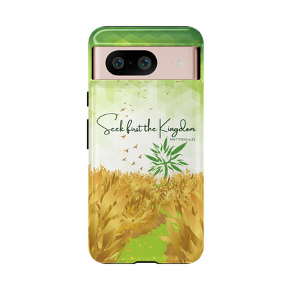 Matt 6 'Seek first the Kingdom' Google Pixel 8 Cases_ Glossy