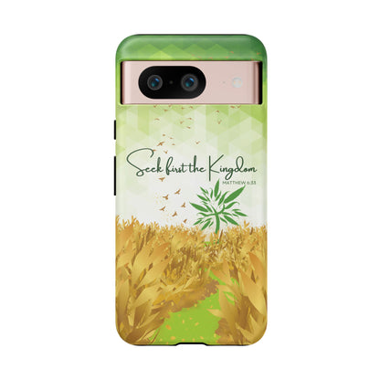 Matt 6 'Seek first the Kingdom' Google Pixel 8 Cases_ Matte