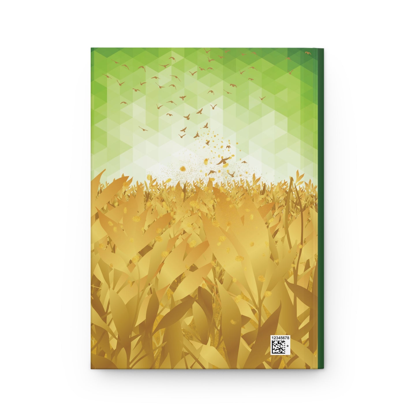 Matthew 6:33- 'Seek first the Kingdom' Hardcover Christian Journal Back cover, no background